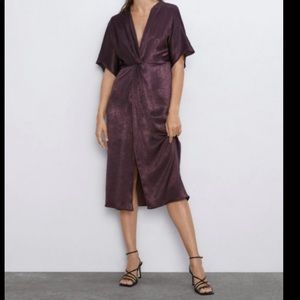 Zara deep purple dress